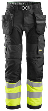 Snickers FlexiWork High-Vis Werkbroek met Holsterzakken