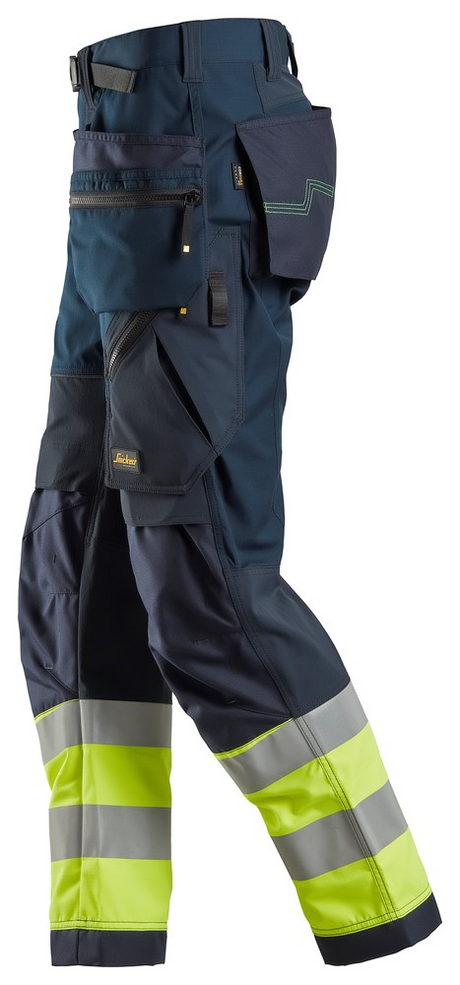 Snickers FlexiWork High-Vis Werkbroek met Holsterzakken