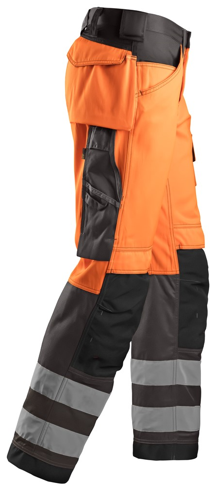 Snickers Hi-Vis Werkbroek met Kniezakken