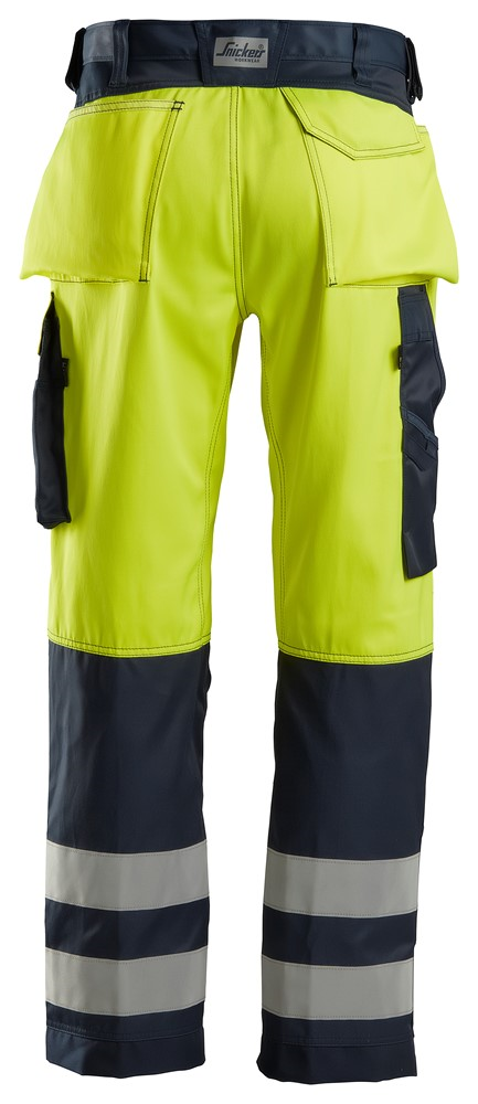 Snickers Hi-Vis Werkbroek met Kniezakken