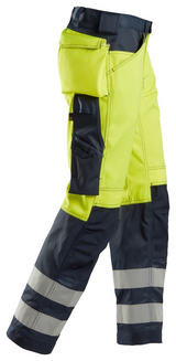 Snickers Hi-Vis Werkbroek met Kniezakken