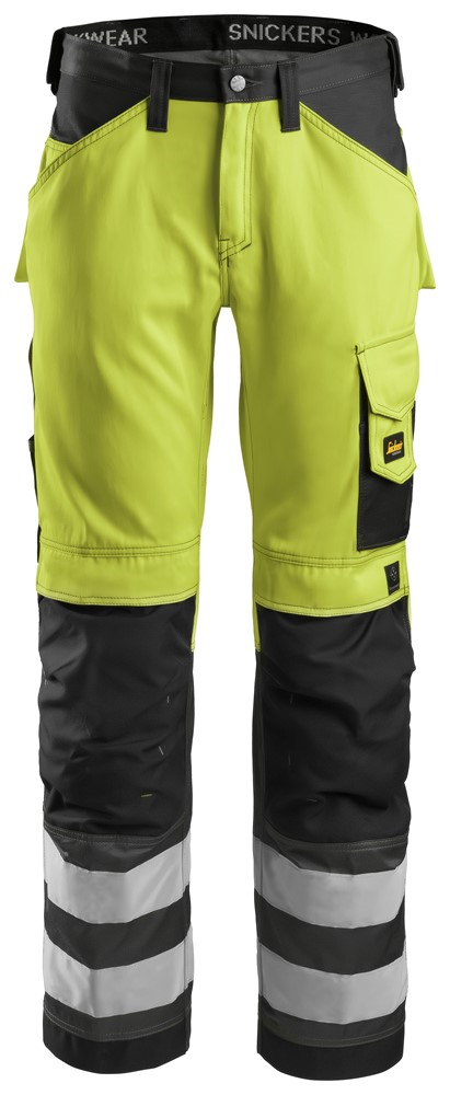Snickers Hi-Vis Werkbroek met Kniezakken