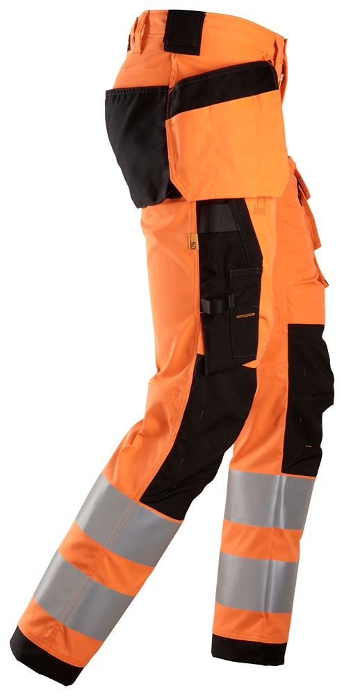 Snickers High-Vis Werkbroek met Knie- Holsterzakken