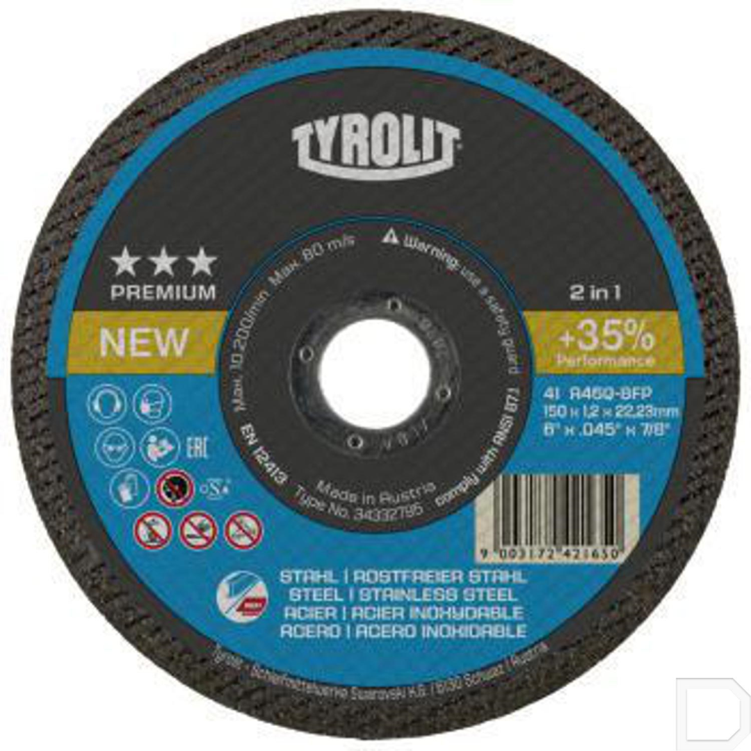 Tyrolit Doorslijpschijf A46Q-BFP T41 Staal/Inox