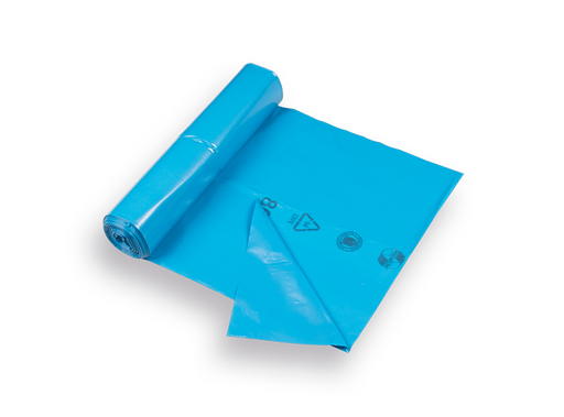Vuilniszak Premium 70 x 110 cm, blauw, per rol ( 25 stuks per rol ).