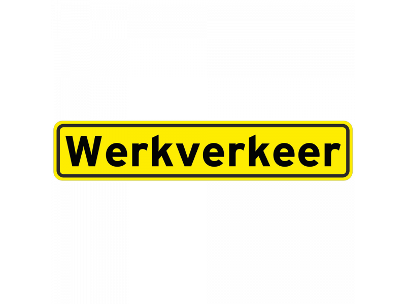 Werkverkeer Magneetbord 50x10 cm
