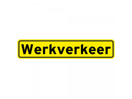 Werkverkeer Magneetbord 50x10 cm