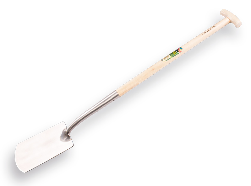 Zwanenhalsspade Atlas Diamant gepolijst blad , met Hickory 80cm T-steel